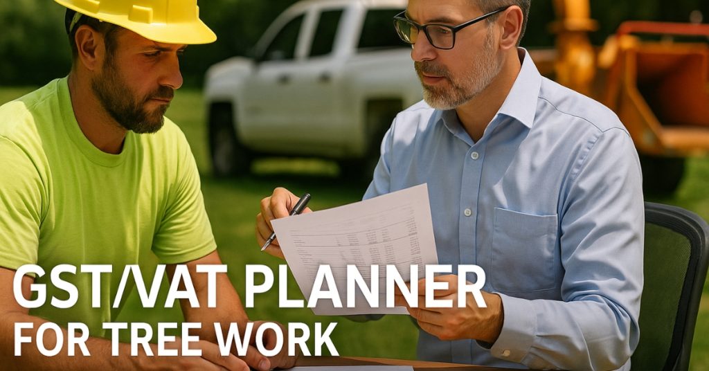 GSTVAT set-aside planner for tree work